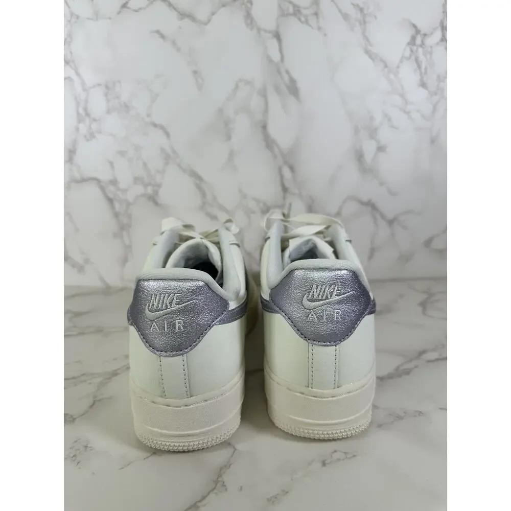Nike Air Force 1 '07 ESS Shoes Sail Oxygen Purple DV7470-100 Womens Size 8 NEW